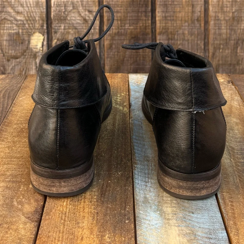 Steve Madden Black Leather Booties